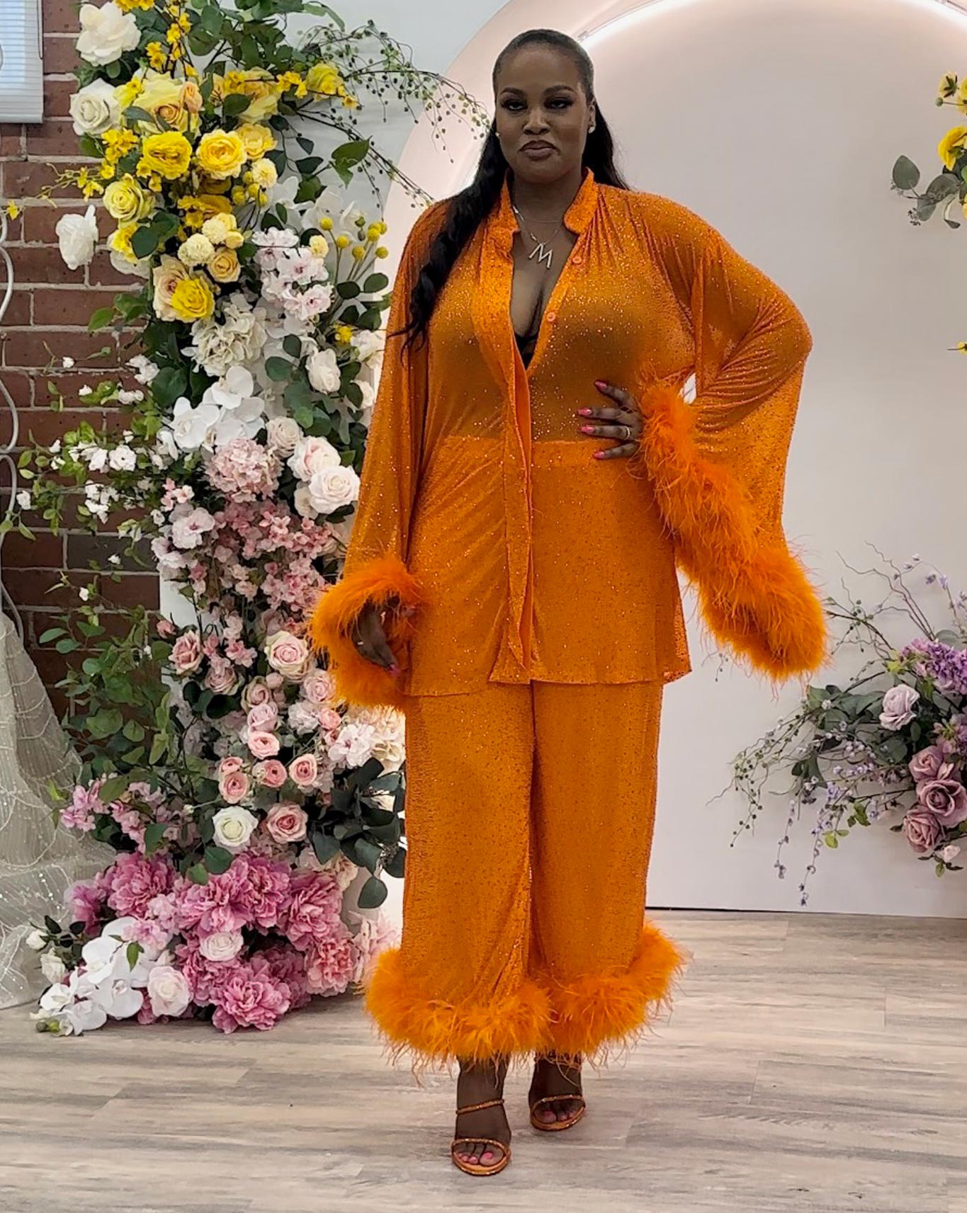 Disco Double feather set