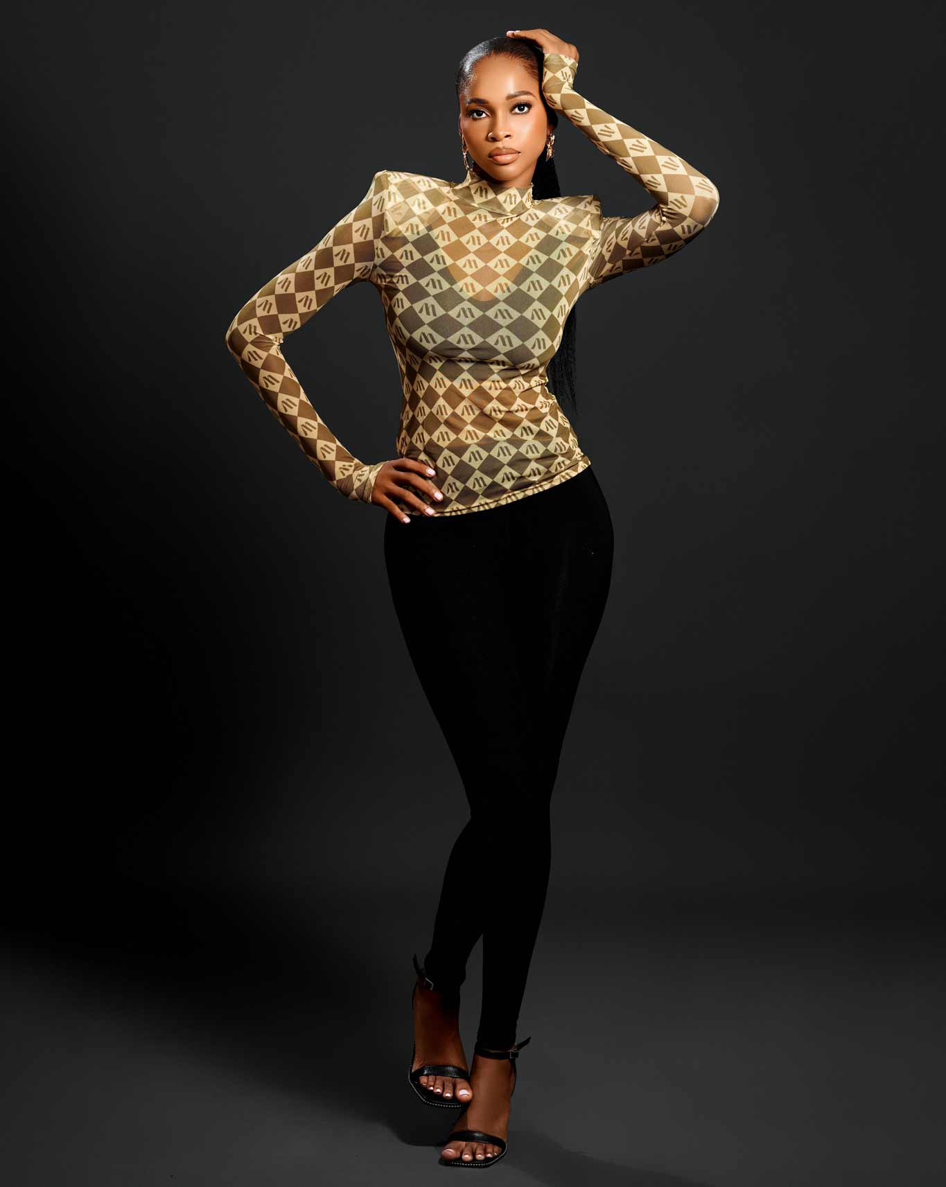 M Print MESH TOP(Green)