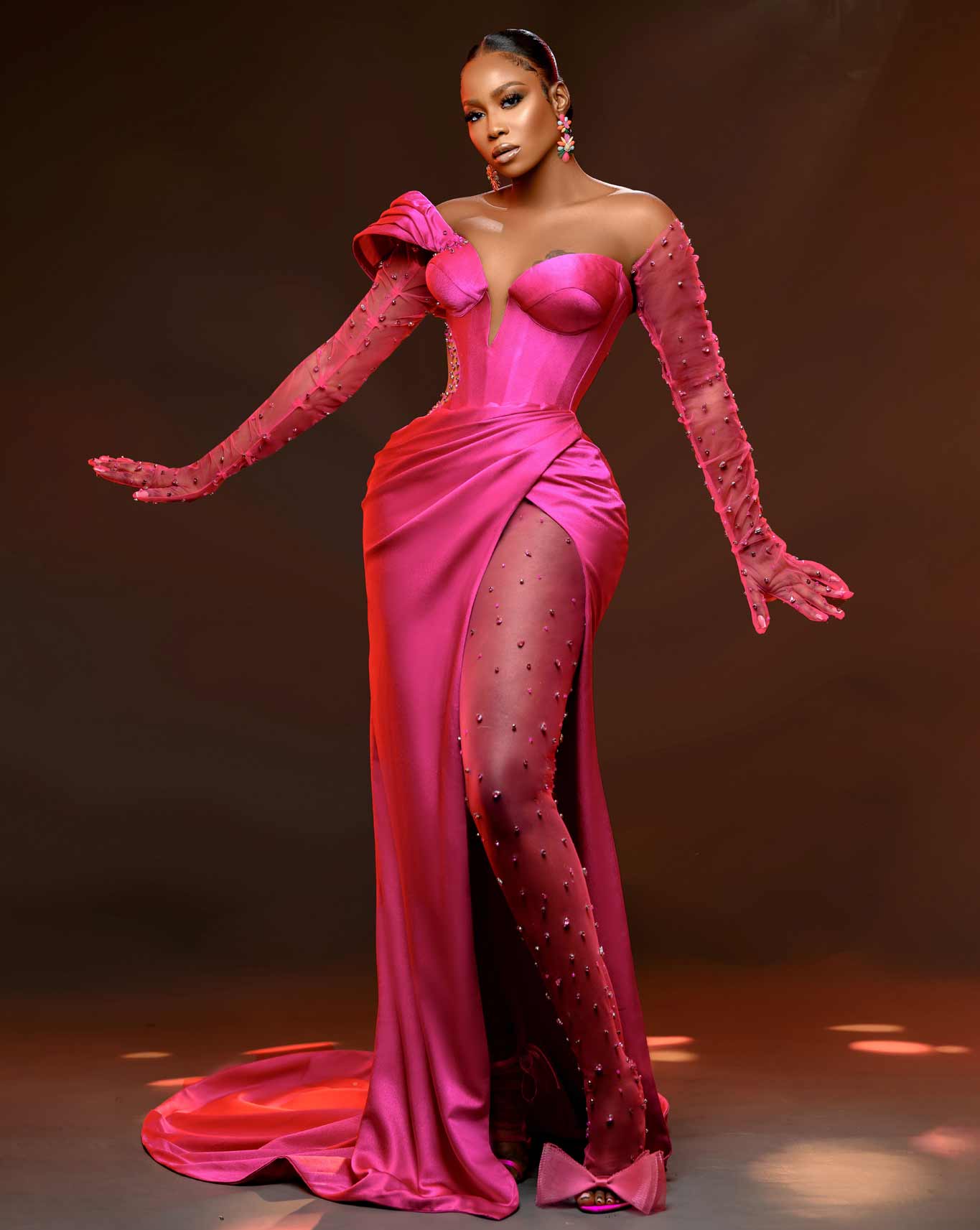 Lilian Silk Pink Dress